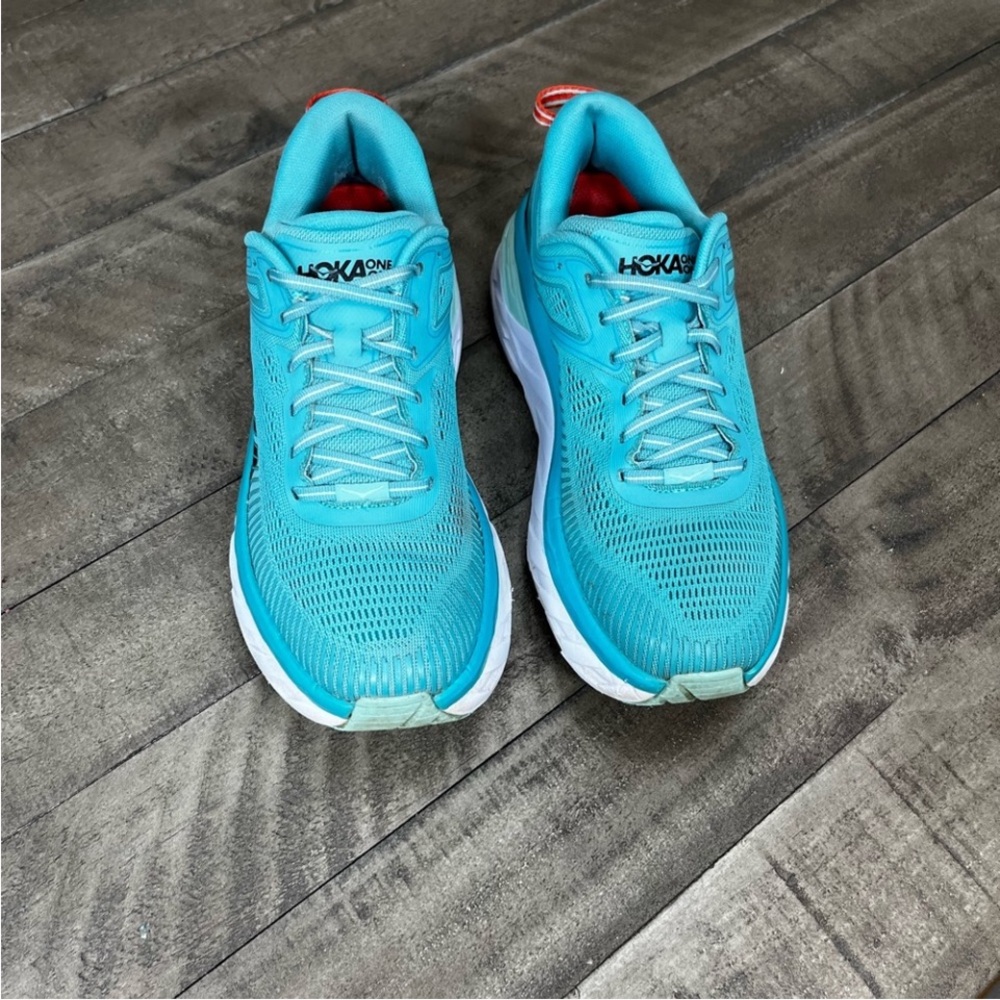 Hoka One One Aqua Athletic Sneakers Sz 7 - Picture 3 of 6